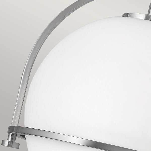 Quintiesse QN-SOMERSET-F-O-BN - Plafoniera SOMERSET 1xE27/60W/230V con finitura cromata