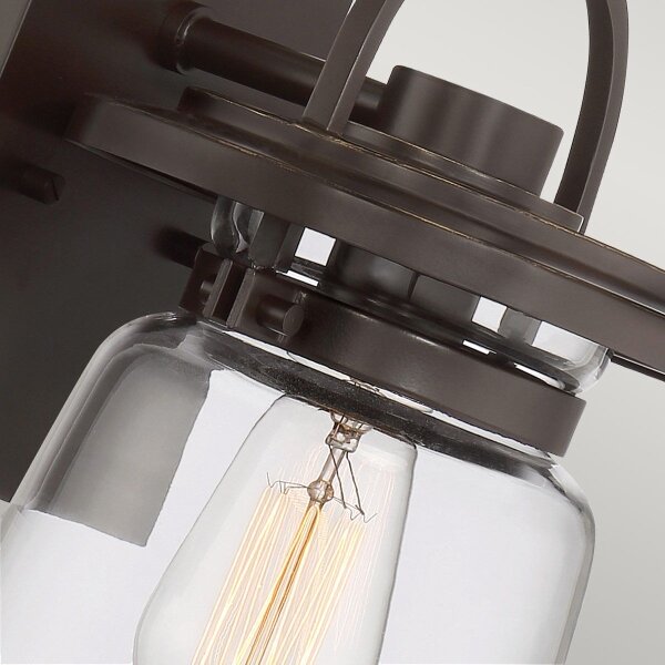 Quintiesse QN-LASALLE-S-WT Lampada da parete per esterni LASALLE S 1xE27/60W/230V IP44 bronzo