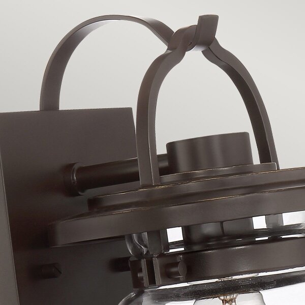 Quintiesse QN-LASALLE-S-WT Lampada da parete per esterni LASALLE S 1xE27/60W/230V IP44 bronzo