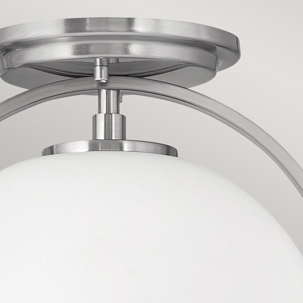 Quintiesse QN-SOMERSET-F-O-BN - Plafoniera SOMERSET 1xE27/60W/230V con finitura cromata