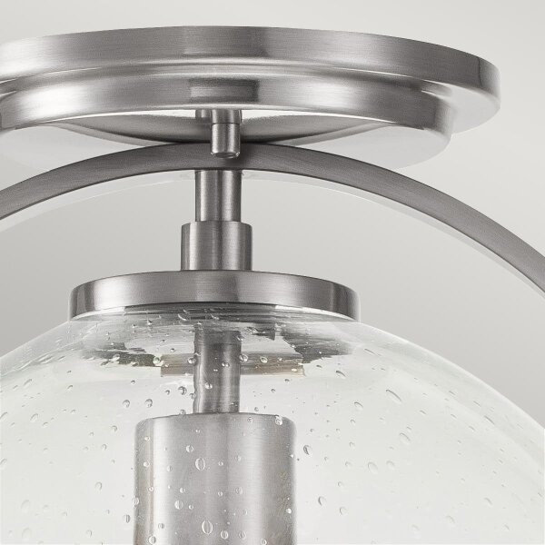 Quintiesse QN-SOMERSET-F-C-BN - Lampada da soffitto SOMERSET 1xE27/60W/230V, finitura cromo satinato