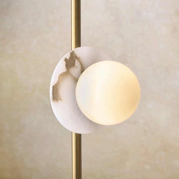 Endon 120042 - Lampada da terra CERCHIO 3xG9/5W/230V in ottone