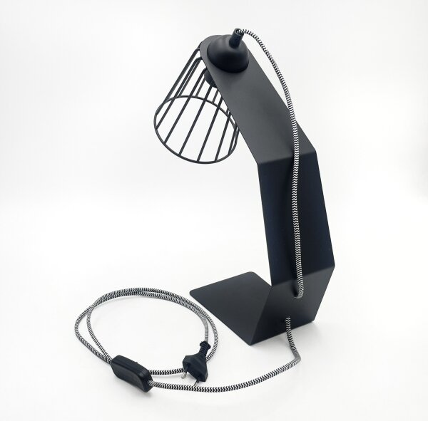 Lampada da tavolo NANDO 1xE27/15W/230V nera
