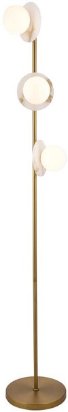 Endon 120042 - Lampada da terra CERCHIO 3xG9/5W/230V in ottone