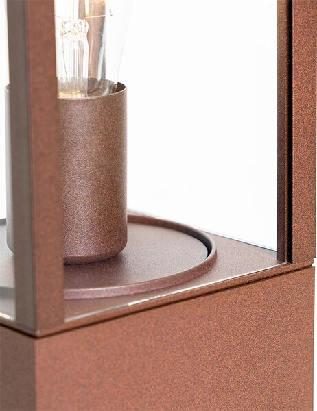 Lampada da esterno industriale in piedi marrone ruggine 80 cm IP44 - Charlois