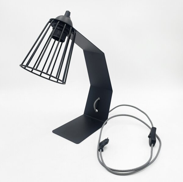 Lampada da tavolo NANDO 1xE27/15W/230V nera