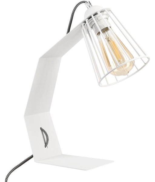 Lampada da tavolo NANDO 1xE27/15W/230V bianca