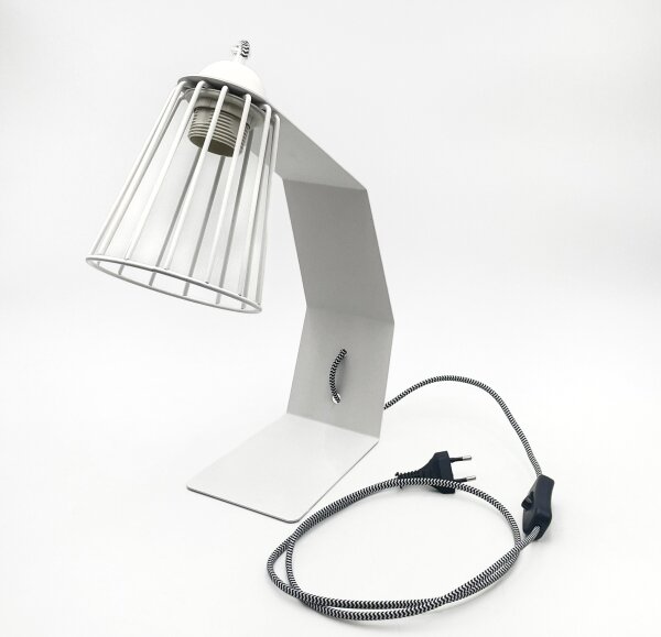 Lampada da tavolo NANDO 1xE27/15W/230V bianca