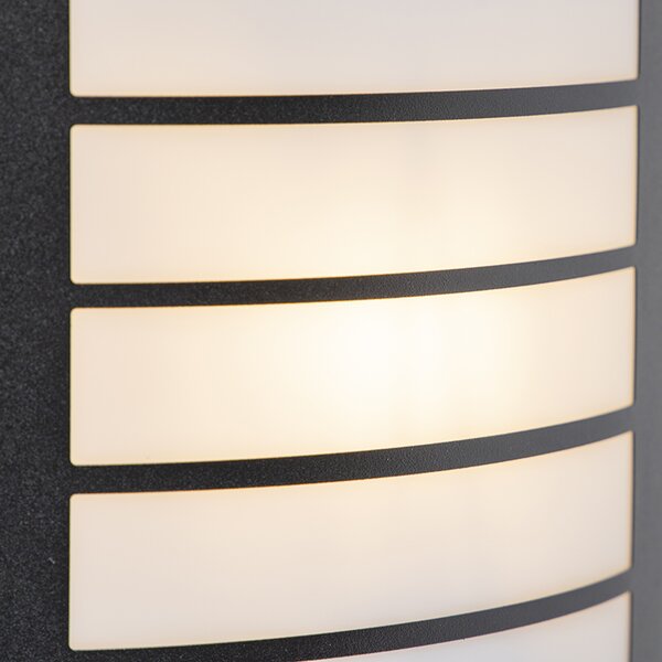 Lampada da parete per esterni nera IP44 con sensore di movimento - Miro