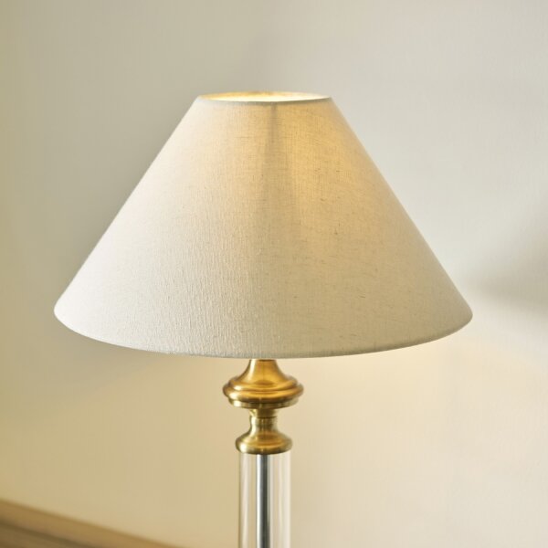 Endon 119972 - Lampada da tavolo AVEBURY 1xE27/10W/230V ottone/grigio