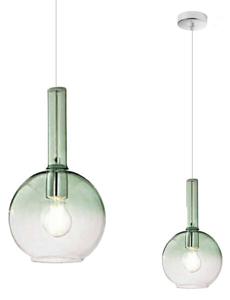 Sospensione vetro verde perenz lollipop 8554 ve 6247 cl - Perenz