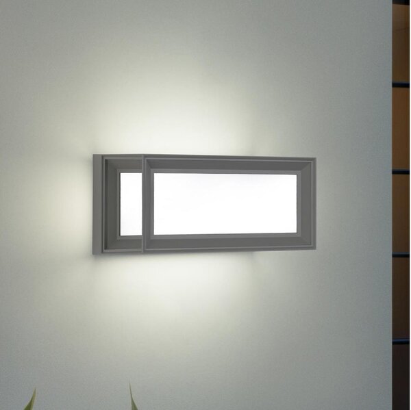 Brilagi - Lampada da parete LED per esterni PARKER/12W/230V grigio IP44