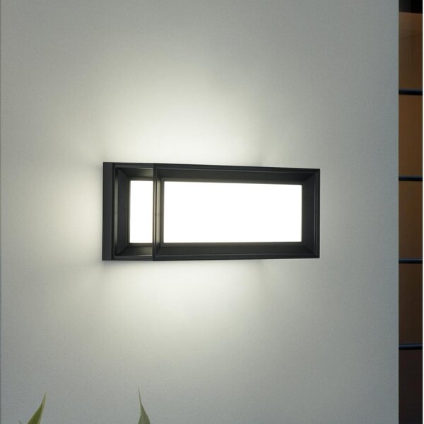 Brilagi - Applique da esterno PARKER 1xE27/60W/230V nero IP44