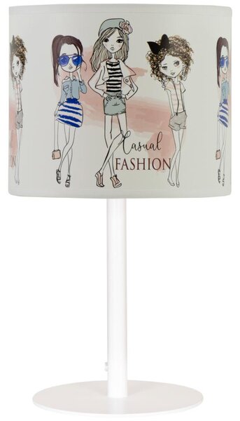 Lampada da tavolo per bambine GIRLS VIBES 1xE27/60W/230V diam. 18 cm