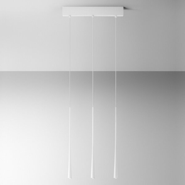 Lampadario moderno gea luce dafne s3p fda3pb led bianco alluminio - Gea Luce