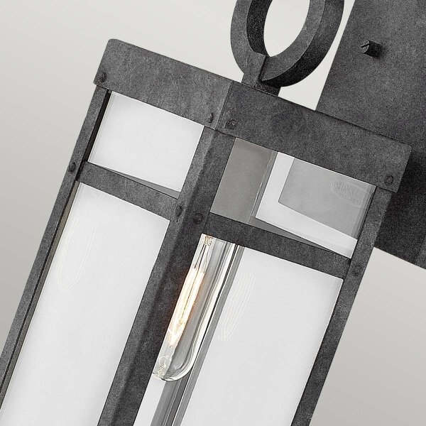 Quintiesse QN-PORTER-M-DZ - Lampada da parete esterna PORTER M 1x E27/60W/230V IP44 nero