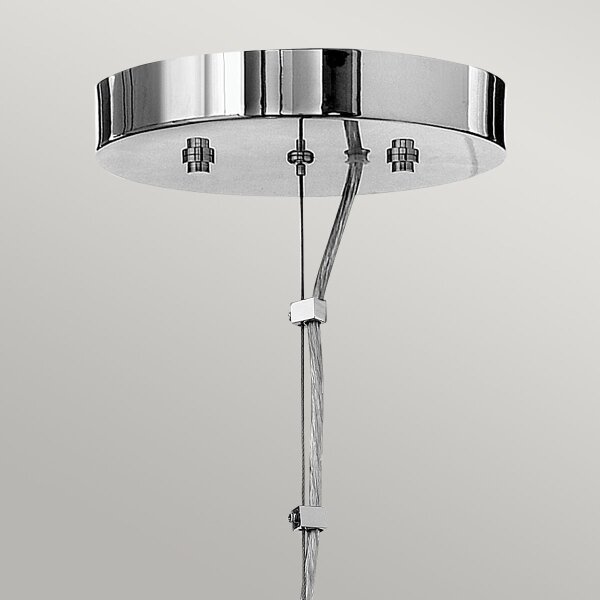 Quintiesse QN-MONDO3 - Lampadario LED a sospensione con cavo MONDO 3xG9/3W/230V, finitura cromo lucido