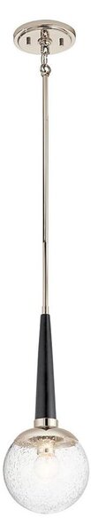 Quintiesse QN-MARILYN-MP-Lampadario su asta MARILYN 1xE27/60W/230V cromo lucido/nero