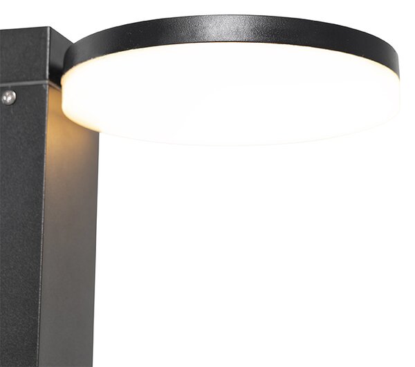 Lampada da esterno in piedi nera 50 cm con LED a 2 luci IP44 - Esmee