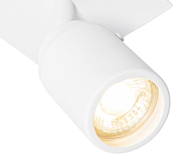 Faretto moderno per bagno bianco quadrato IP44 - Ducha