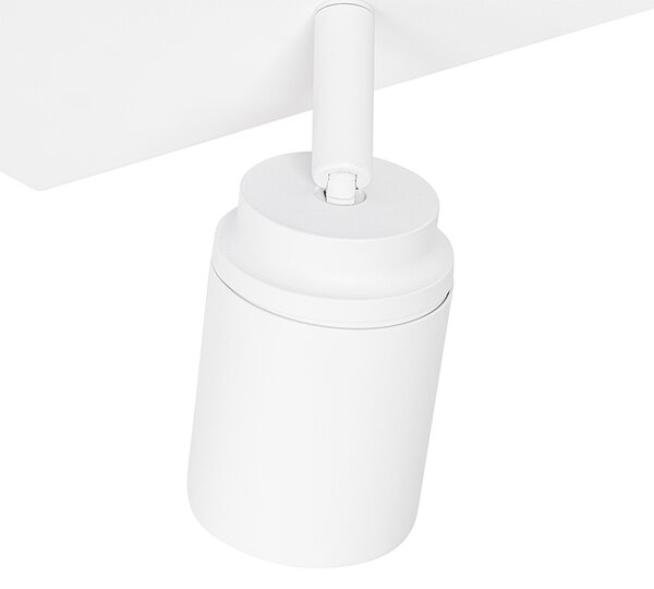 Faretto da bagno Smart bianco quadrato 3 luci IP44 incl. 3 Wifi GU10 50mm - Ducha