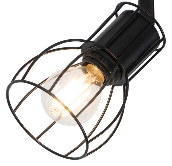 Faretto da soffitto moderno nero 2 luci orientabile - Botu