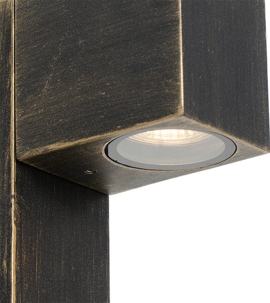 Lampada da esterno da terra industriale oro anticato 35 cm IP44 - Baleno