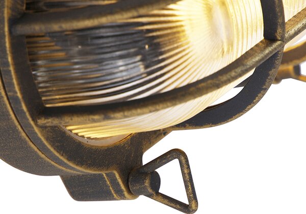 Applique oro / ovale ottone IP44 - NOUTICA