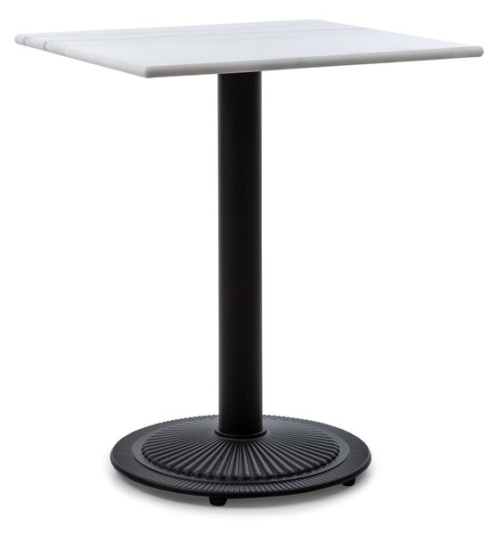 Blumfeldt Patras Onyx - Tavolino da bistrò con marmo art-nouveau, 60 x 60 cm, altezza: 72 cm, base tonda