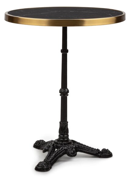 Blumfeldt Patras Lux - Tavolino da bistrò con tre gambe d'appoggio, piano in marmo Ø: 57,5 cm, altezza: 72 cm