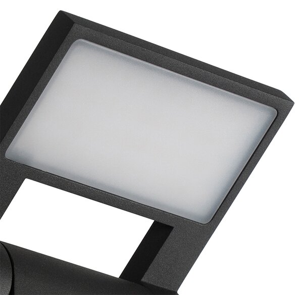 Applique esterno grigia LED IP54 sensore di movimento - ZANE