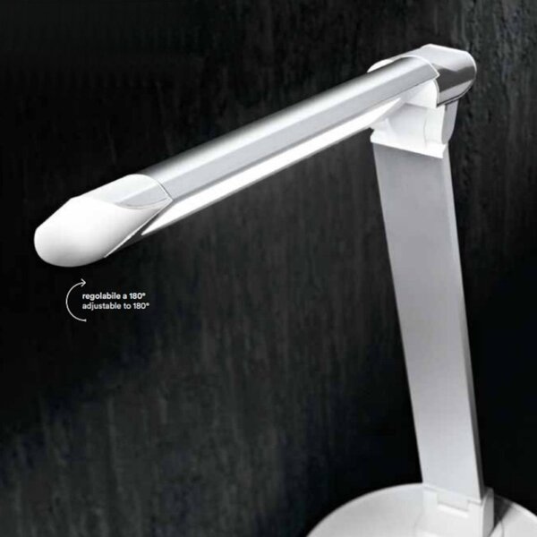 Abat-jour moderna hal 6026 b led touch alluminio plastica - Perenz