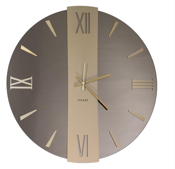 Orologio Da Muro 45 cm Struttura, � uno specchio DORATO VEGA SMALL Diametro 45 cm lancette in metallo numeri colore ORO METALLIZZATO a rilievo , l'orologio specchio