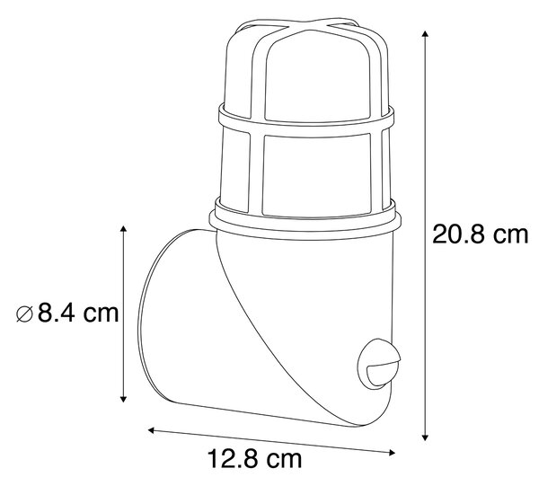 Applique da esterno oro IP54 sensore di movimento - KIKI