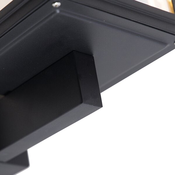 Lampada da parete rustica nera IP44 - Sutton Up