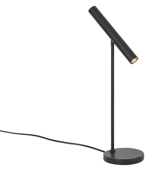 Lampada da tavolo moderna nera con LED e dimmer touch - Neva