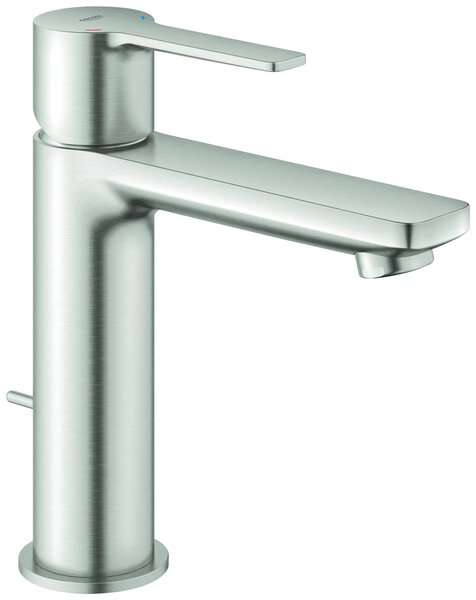 Grohe Lineare Mitigeur monocommandé pour lavabo, S-Size, vidage à tirette, saillie 128mm, 32114DC1, 32114DC1