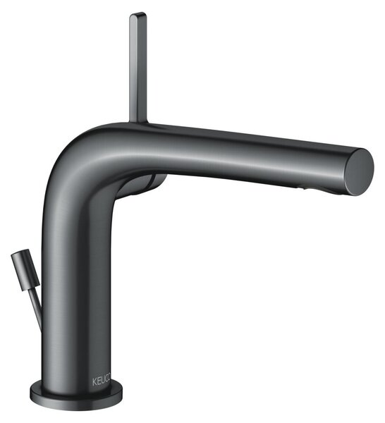 KEUCO EDITION 400 Mitigeur monocommandé pour lavabo 120, avec garniture d'écoulement, saillie 153mm, 51504130002, 51504130002