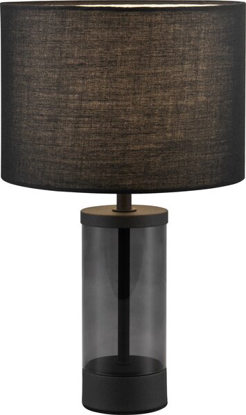 Lampada da tavolo GRAZIA paralume in tessuto nero