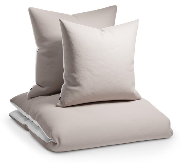 Sleepwise Soft Wonder-Edition, biancheria da letto, 155x200 cm, talpa/bianco