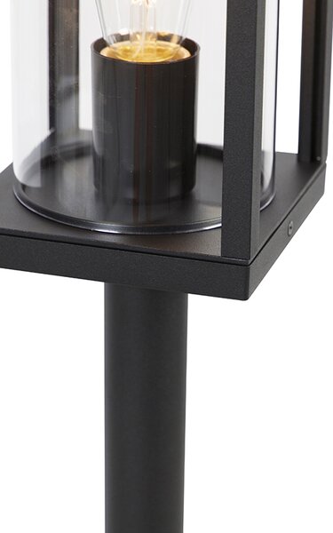 Lampada da esterno a palo nera 100 cm con picchetto e pressacavo - Charlois