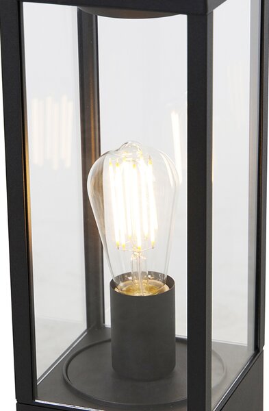 Lampada da esterno a stelo nera 40 cm con picchetto e pressacavo - Charlois