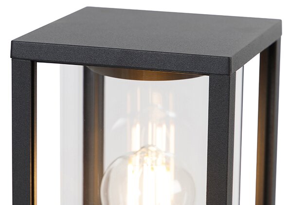 Lampada da esterno a palo nera 100 cm con picchetto e pressacavo - Charlois
