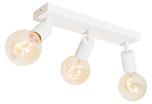 Faretto moderno bianco rettangolare 3 luci - Facil