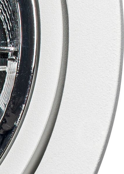 Set di 6 Faretto da incasso moderno bianco orientabile - CHUCK 111
