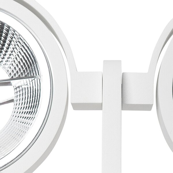 Faretto moderno bianco a 2 luci - Master 111