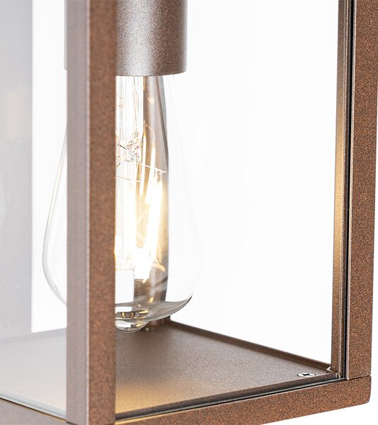 Applique da esterno Marrone ruggine con sensore di movimento IP44 - Charlois