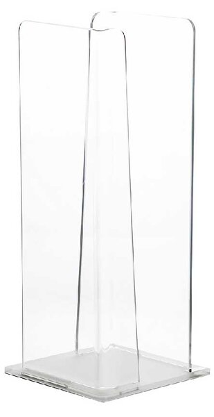 Vesta Portabicchieri verticale con struttura in plexiglass per bicchieri di plastica Like Water Bianco