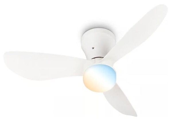 Brilo - Ventilatore da soffitto LED dimmerabile LUFITO LED/15W/230V 3000/4000/6000K bianco + telecomando