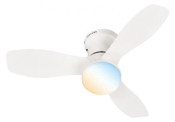 Brilo - Ventilatore da soffitto a LED dimmerabile PAN LED/15W/230V 3000-6500K bianco + telecomando
